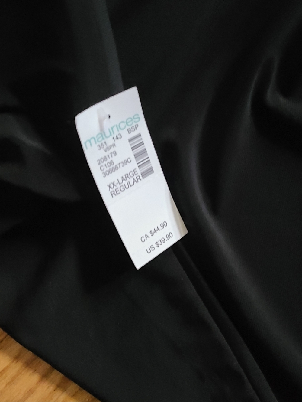 NEW Maurice's High Rise Wide Leg Black Casual Pants Size XXL - Picture 3 of 7